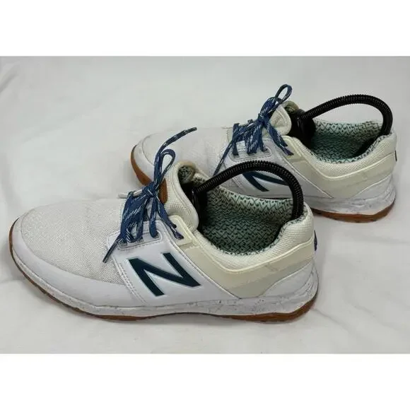 New Balance Womens Nbgw4000wbp White Blue Golf Shoes Size Excellent